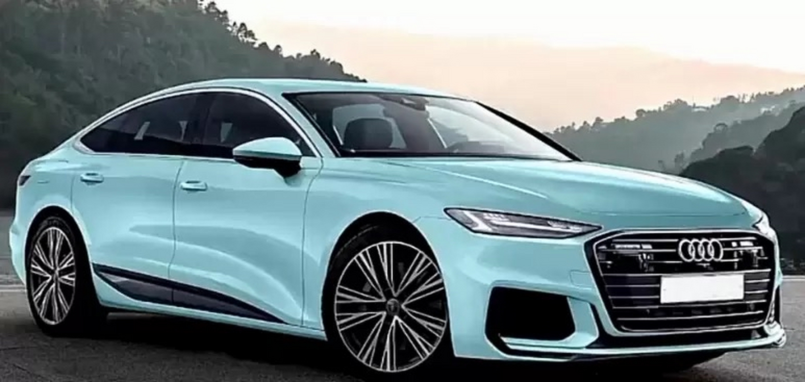 全新奥迪a6渲染图疑似流出,从图来看,前脸变得更加优雅大方,前大灯和