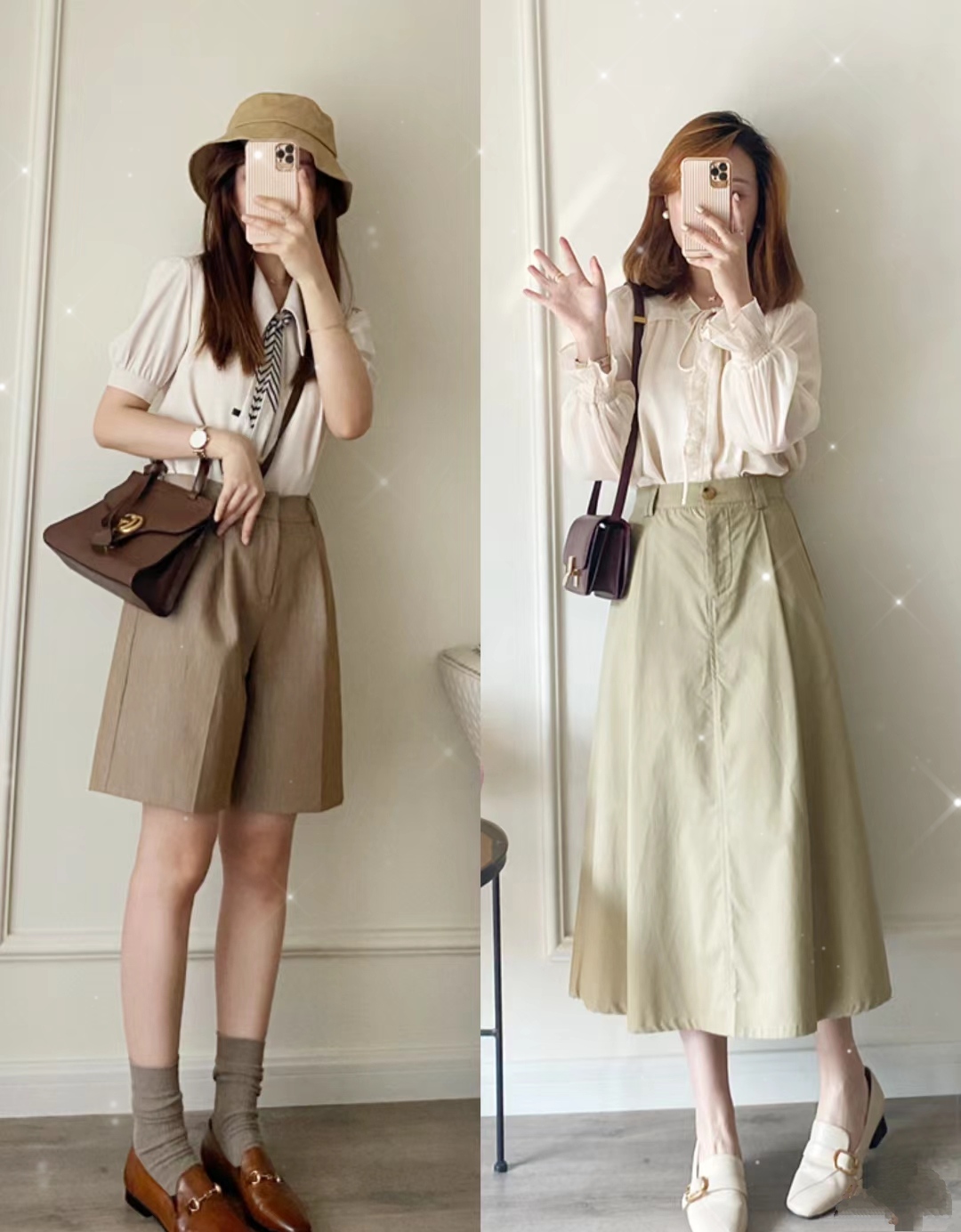 夏天通勤装还得选卡其色!中年女性这样穿,清爽解腻还能脱颖而出