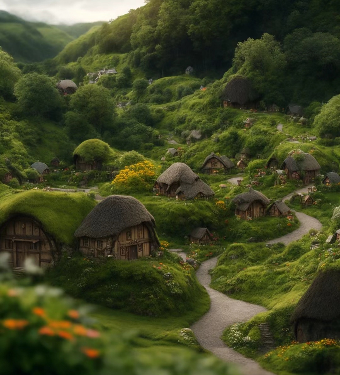 美丽   宁静    温馨的村庄