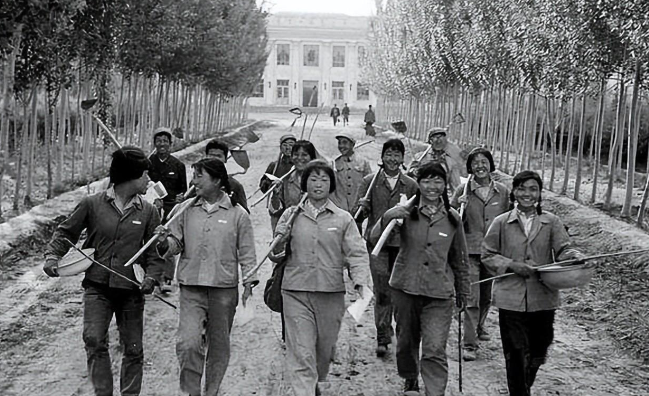 70年代女知青农村旧照,最后一张照片颜值秒杀当今很多女明星