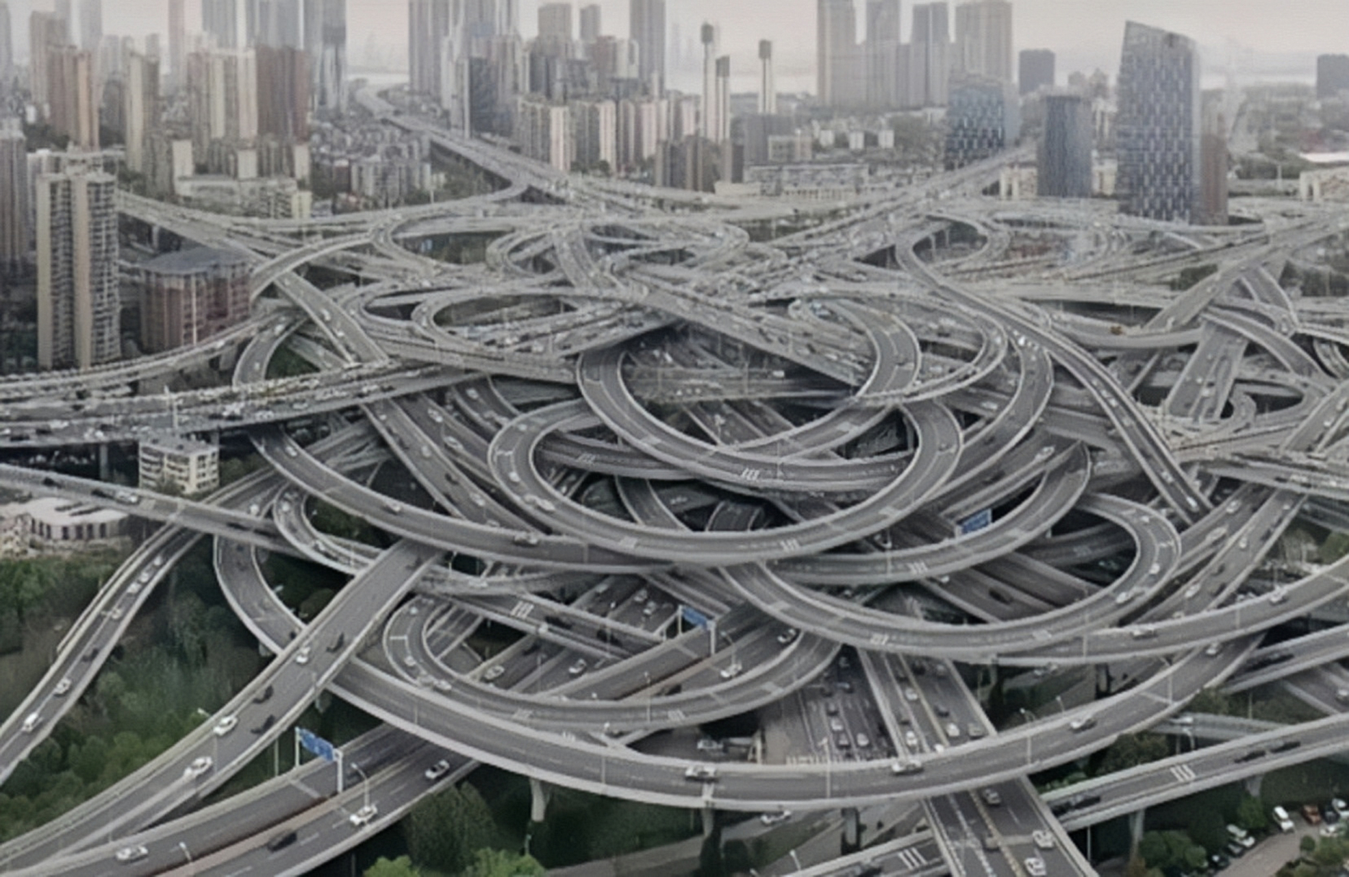 图片是重庆的立交桥,听说导航到了那里都不好使,专治不服的司机,外地