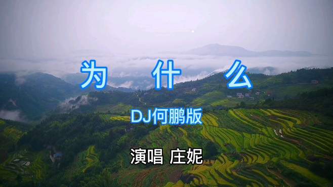 [图]庄妮《为什么》DJ版（航拍湖南溆浦山背花瑶梯田）