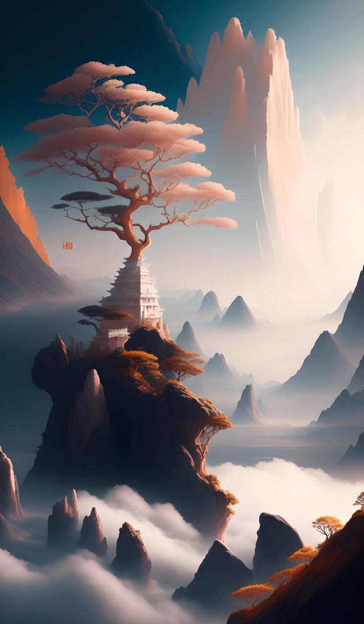 动漫壁纸# 来一组山水画