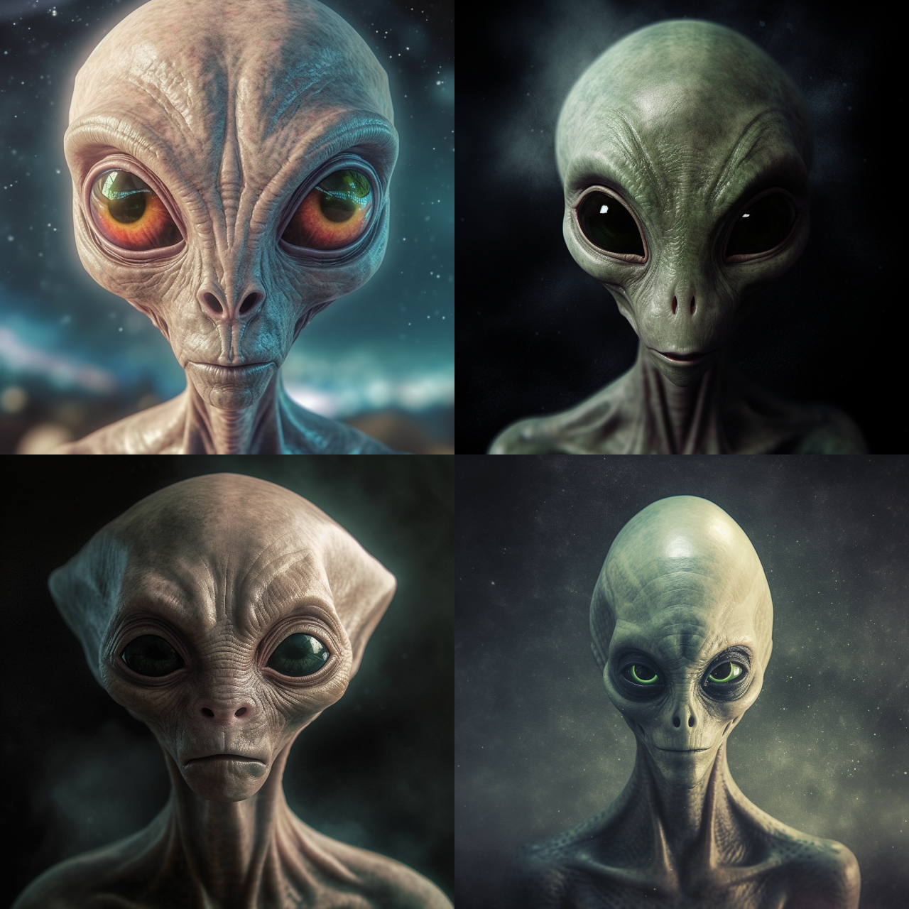 你心目中外星人什么样子#真的有外星人存在吗# #ai绘画