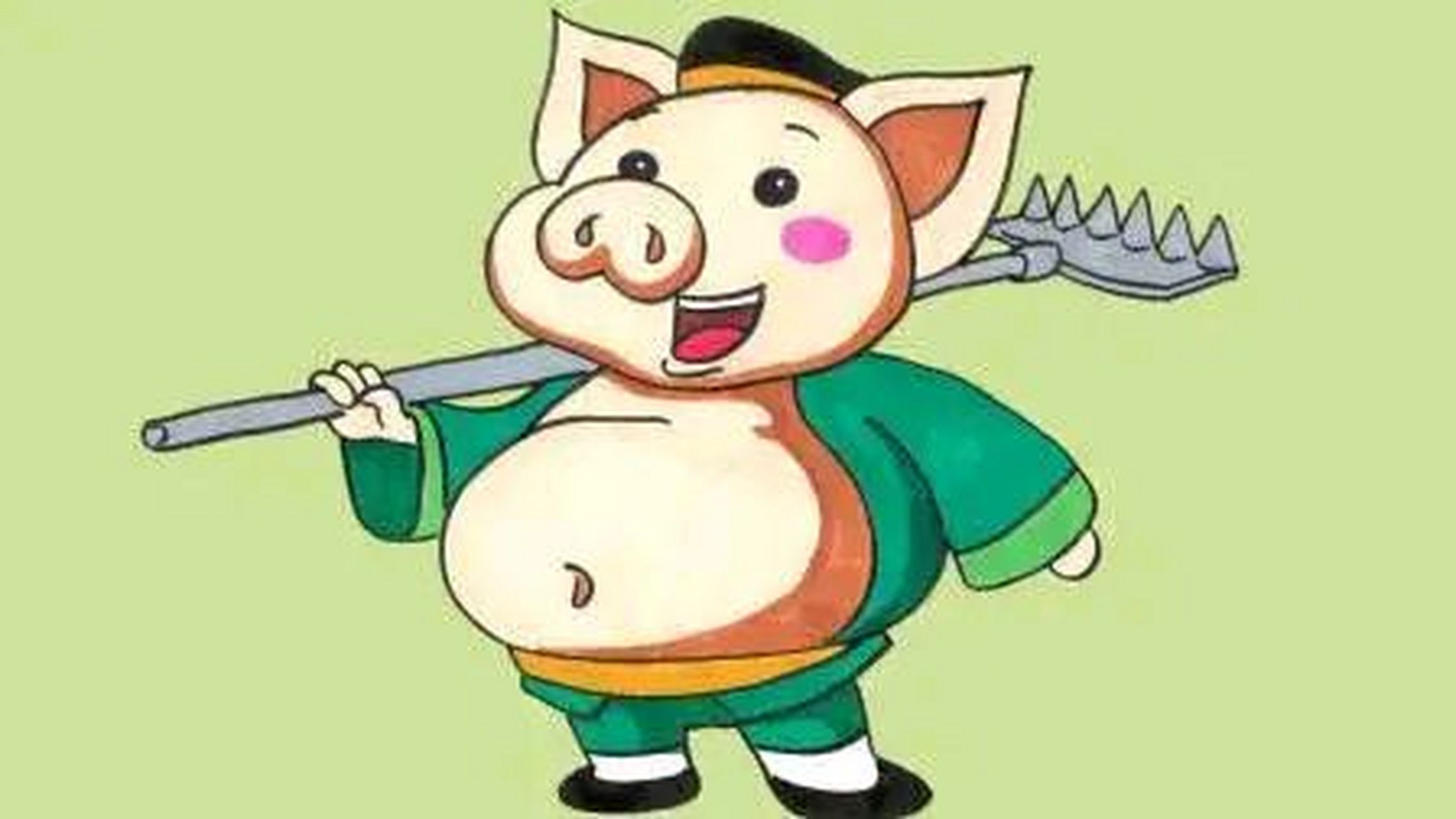 猪八戒吃西瓜,太爽爽了哈哈哈