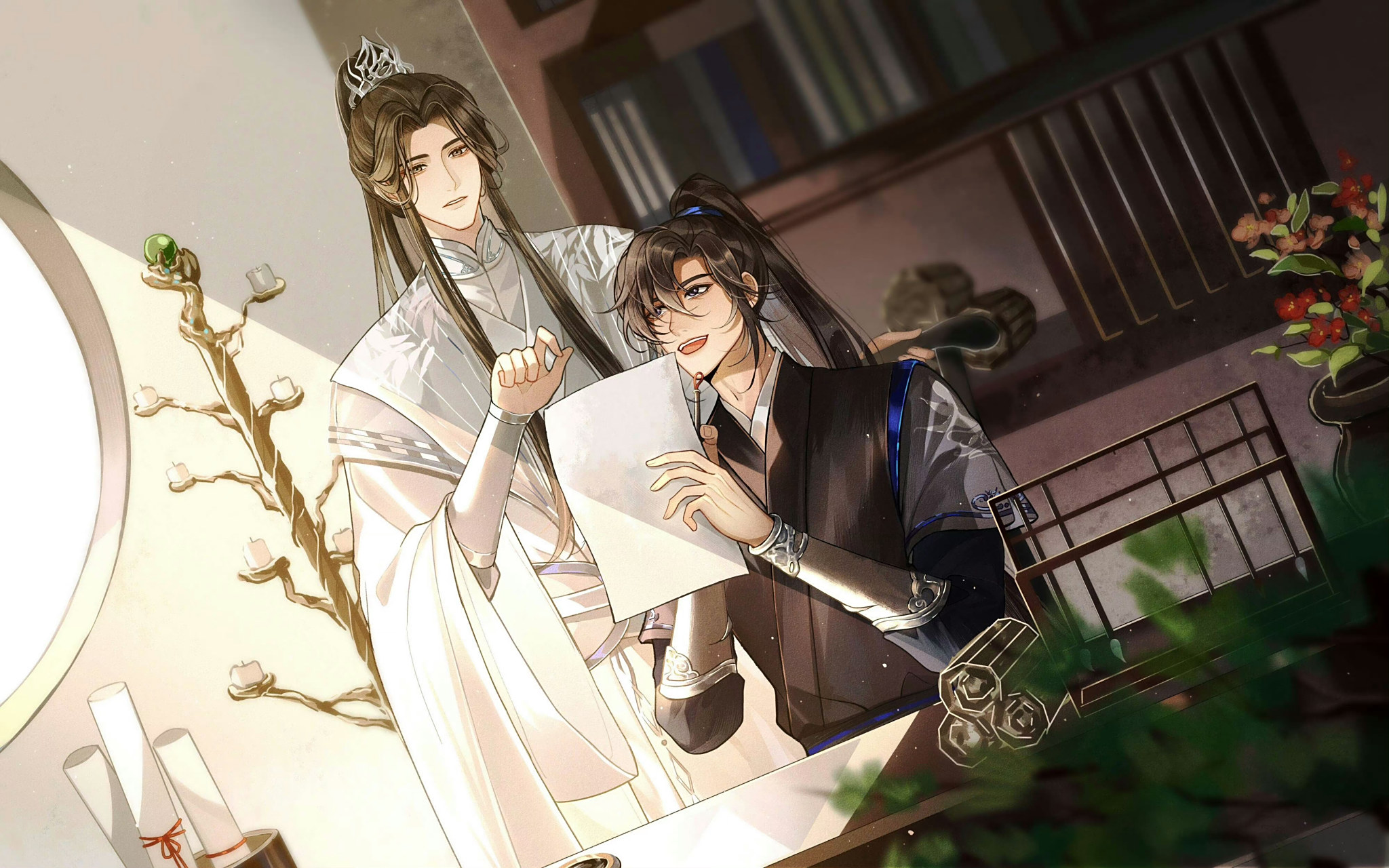 #二哈和他的白猫师尊#  教墨燃写字的晚宁,楚晚宁绝美[awsl] lof:佐倾