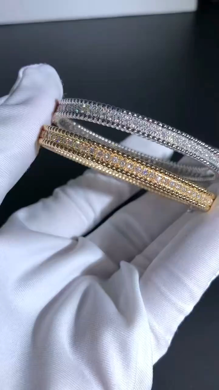 梵克雅宝 满钻珠珠手镯