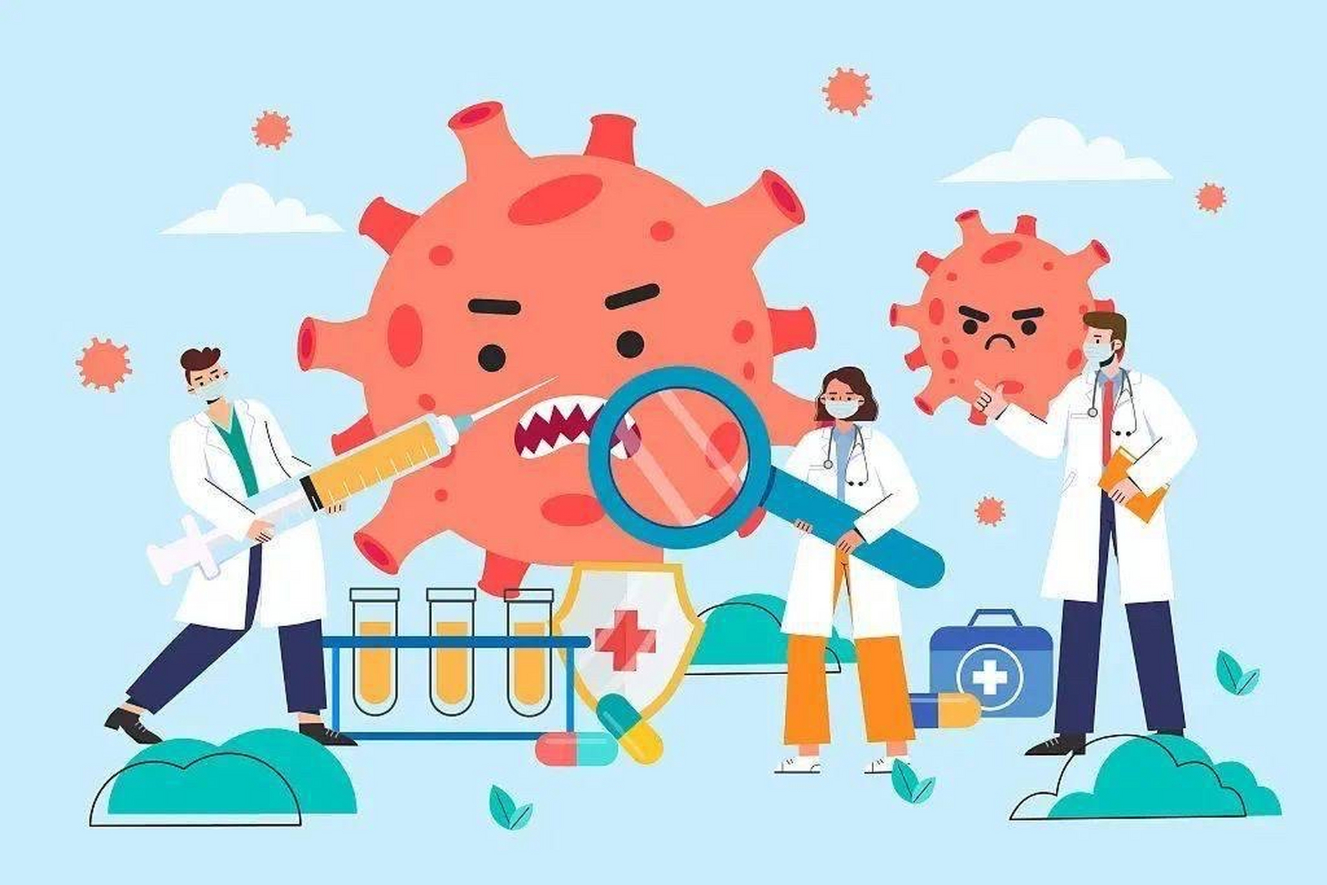 病毒感染全身性的,它不仅仅是在某个器官上出现