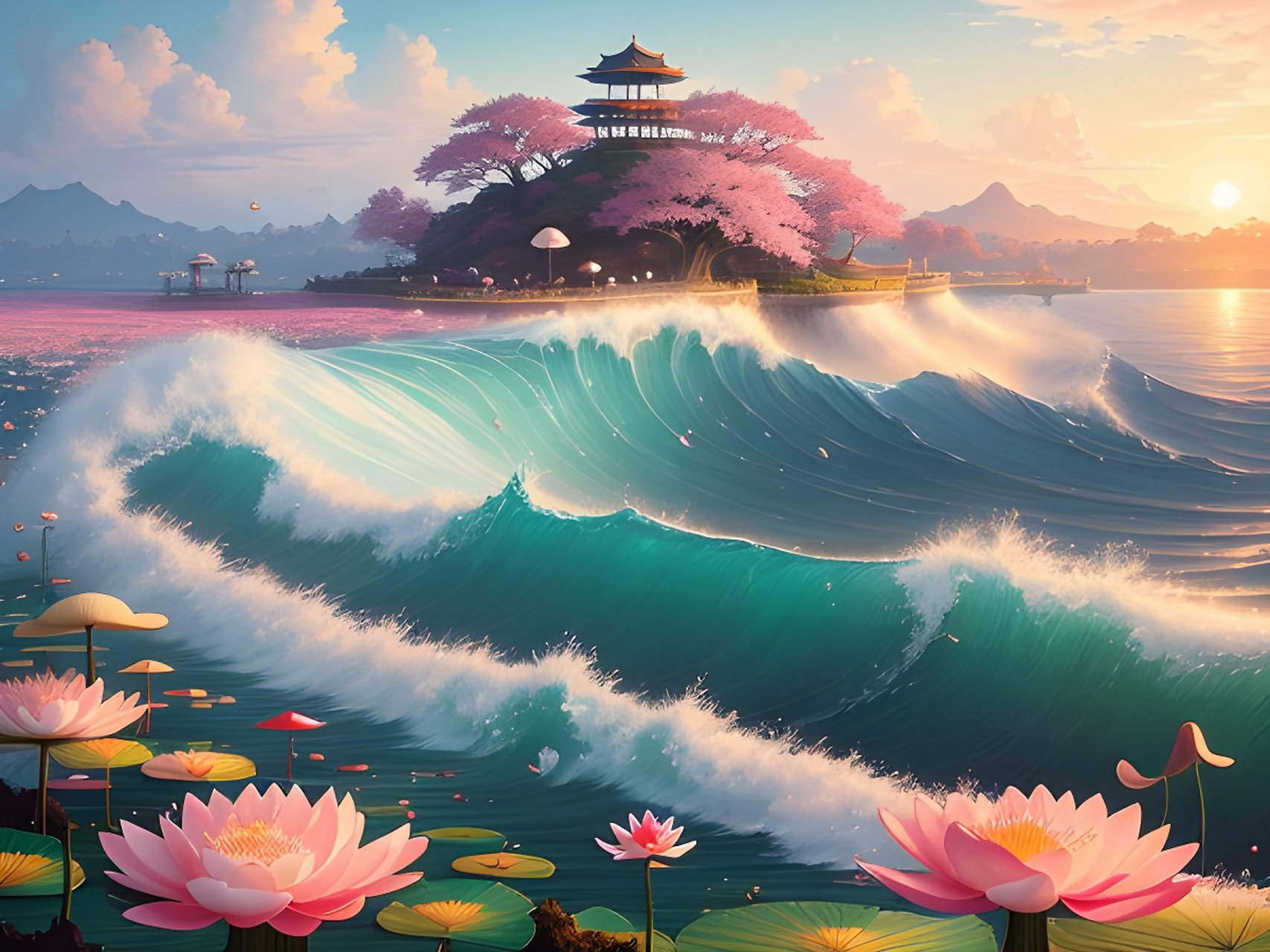 「面朝大海春暖花开」[比心][比心][比心] #热ai生活季#  #二次元美图