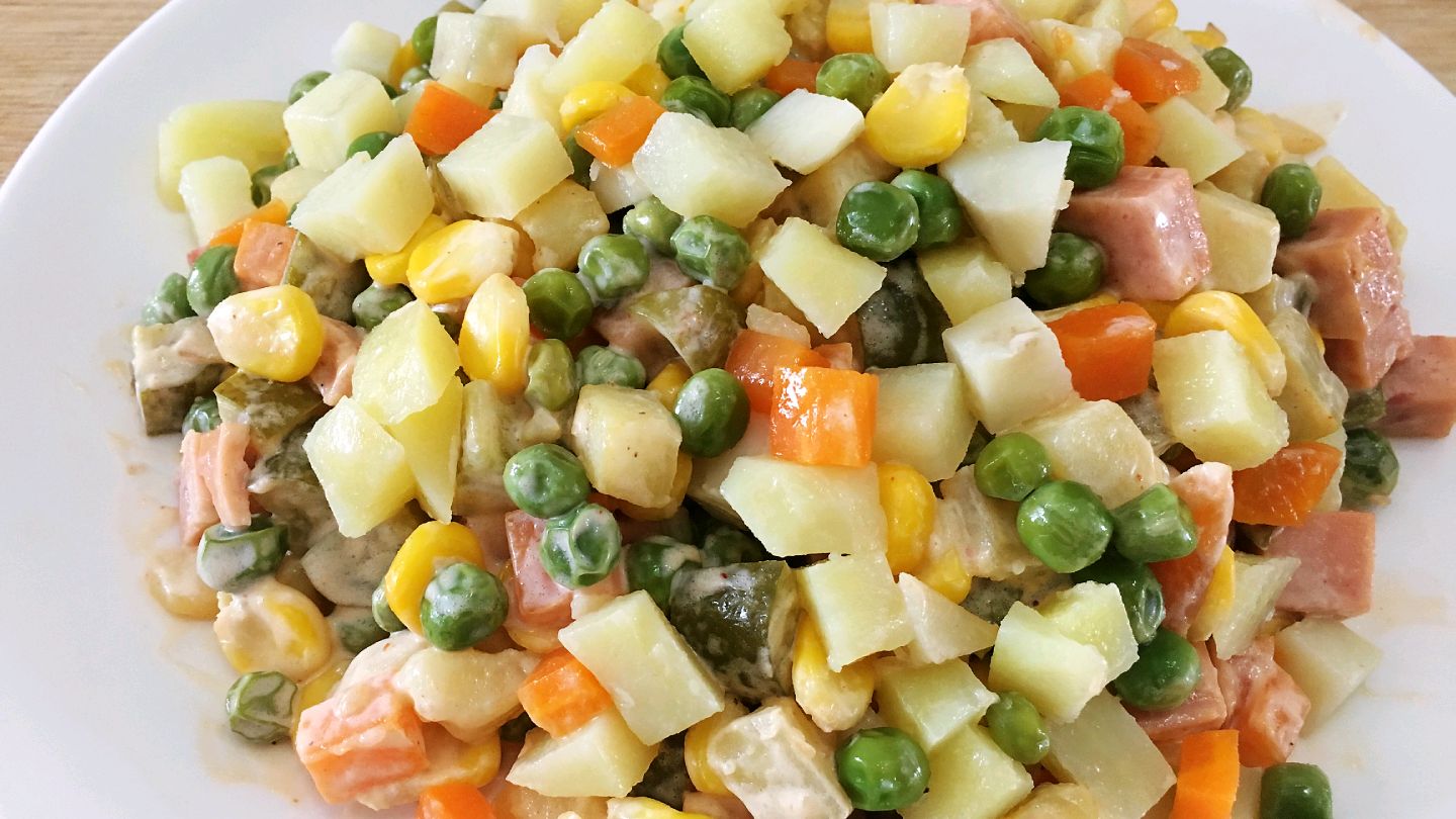 王大妈食谱20200603:奥利维耶沙拉(Olivier Salad)来自乌克兰