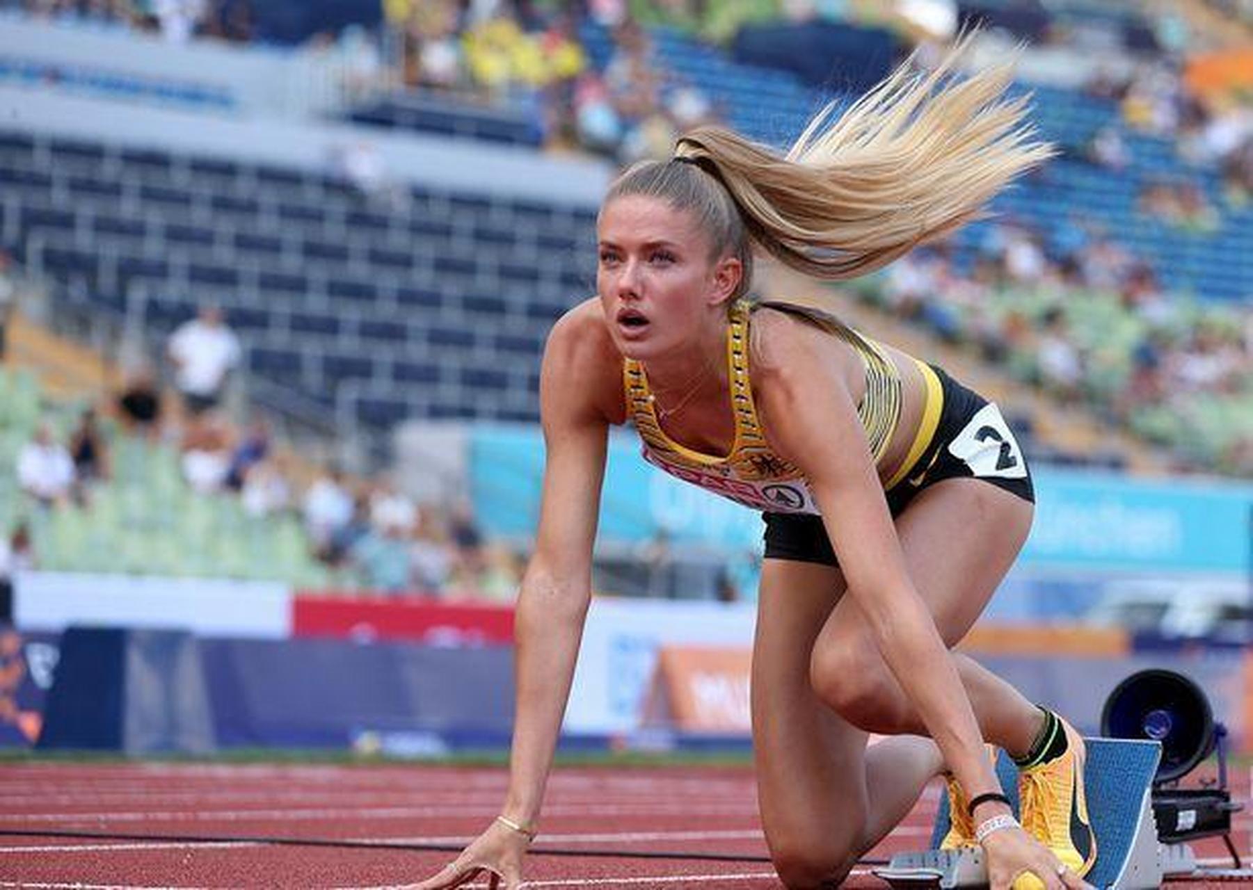 德国女运动员艾丽卡爆红!外形不输女星,比赛跑倒数第1,归咎她换衣