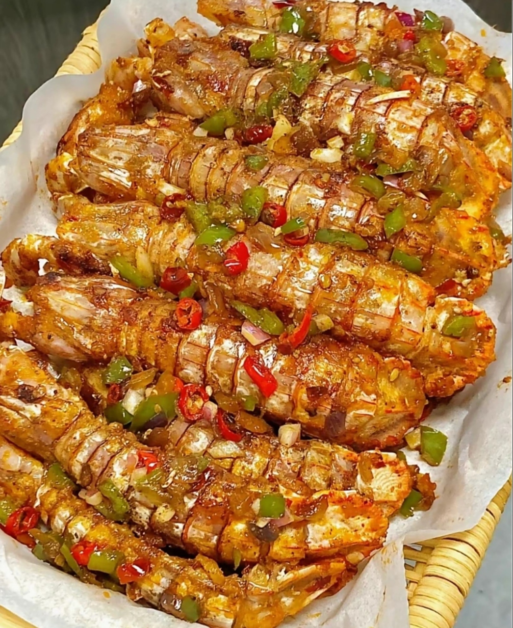 皮皮虾的经典做法——椒盐皮皮虾