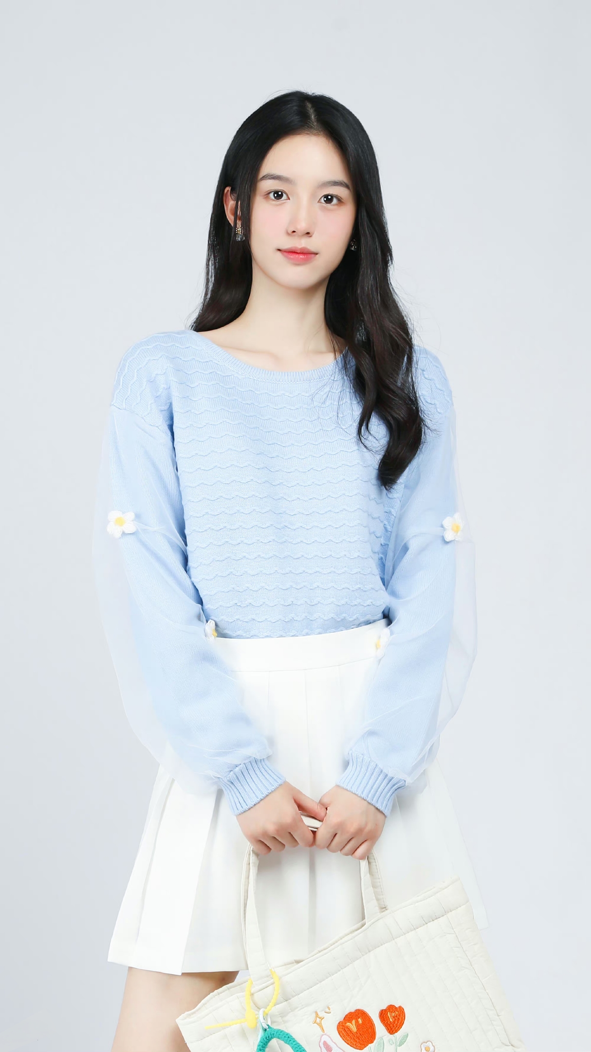 周也穿搭大赏,清纯美丽可爱爆表,像邻居女孩