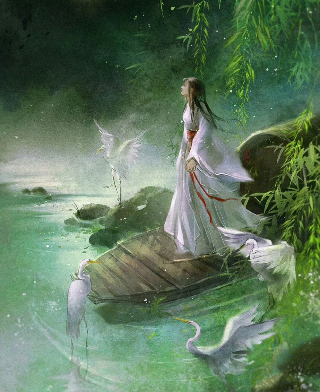 古风意境插画  画师:正版青团子 67