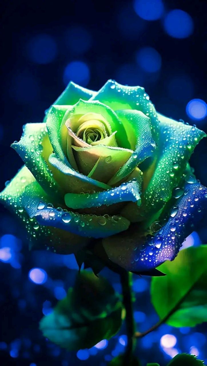 每日壁纸秀 绿玫瑰它有一个美丽的名字叫碧海云天