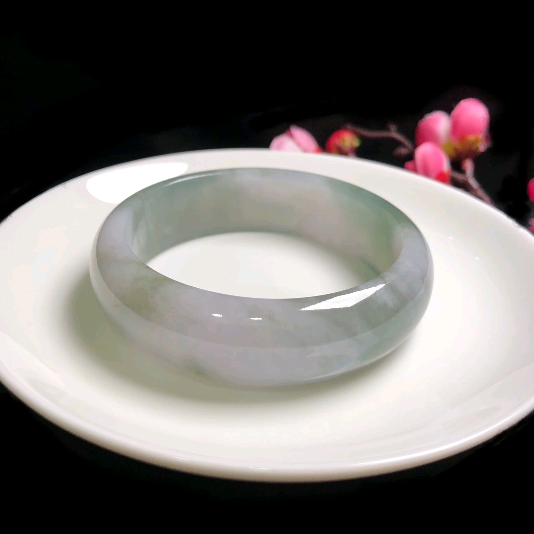 冰种双色 翡翠手镯