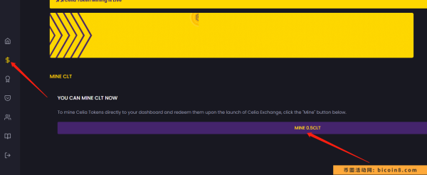 首码Celia免费wk，注册送0.5算力，每8小时铲出0.5个b，新上线红利期
