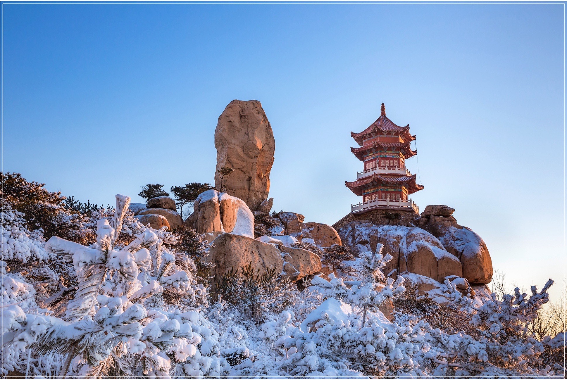 山东日照五莲县九仙山听雪落下的声音