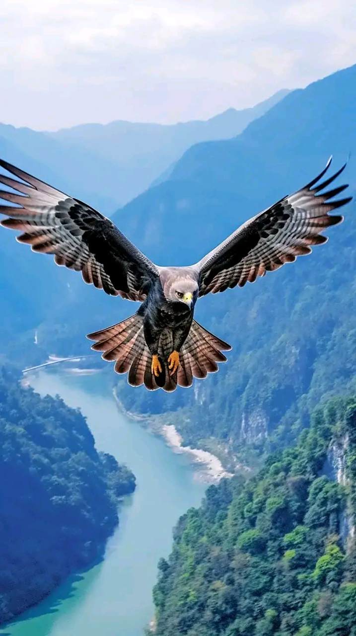 雄鹰高飞07鹰啸山林魂震撼90自由翱翔寰宇间99山河巍峨鹰居巢.