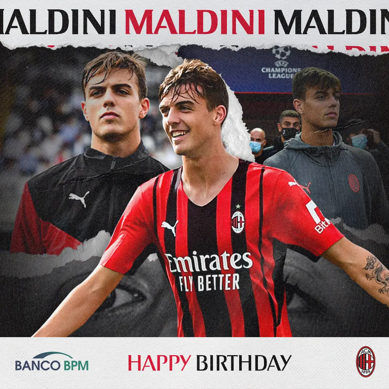 小马尔蒂尼20岁生日快乐!#ac米兰