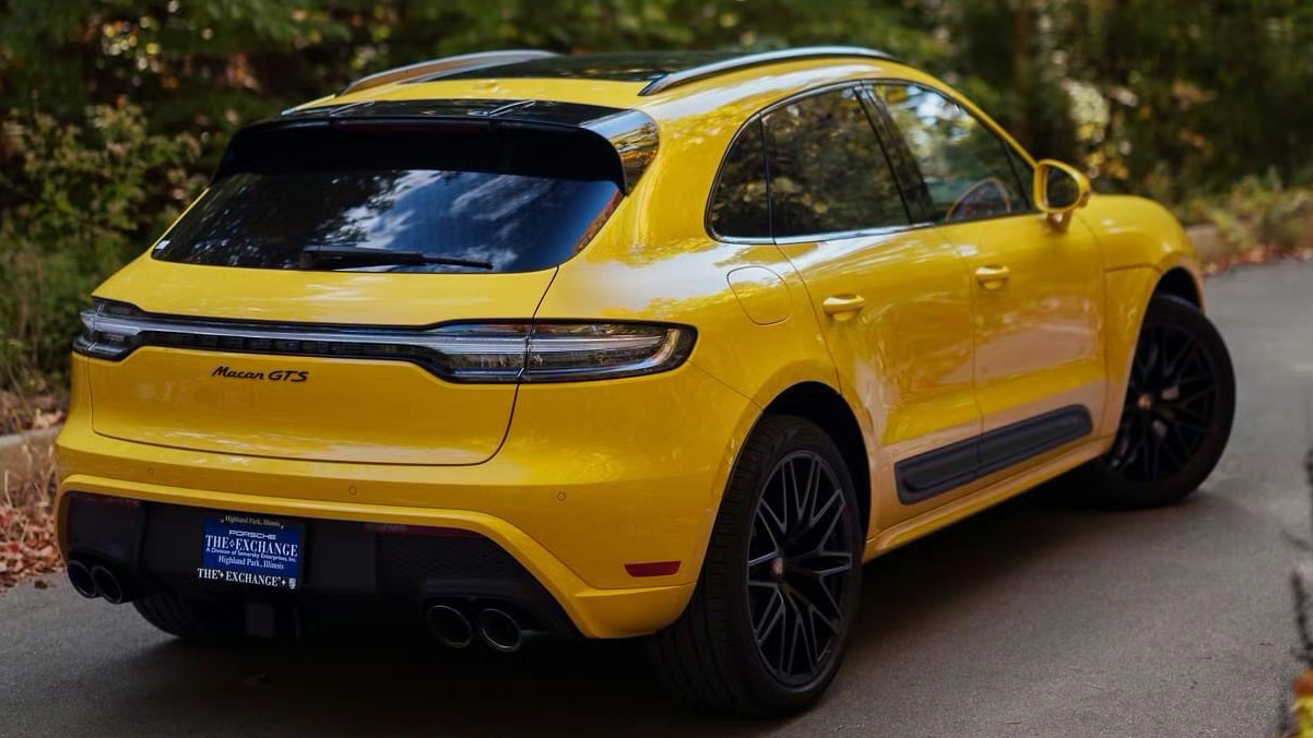黄色保时捷macan gts震撼来袭!441马力,4.5秒破百,裸车超85万