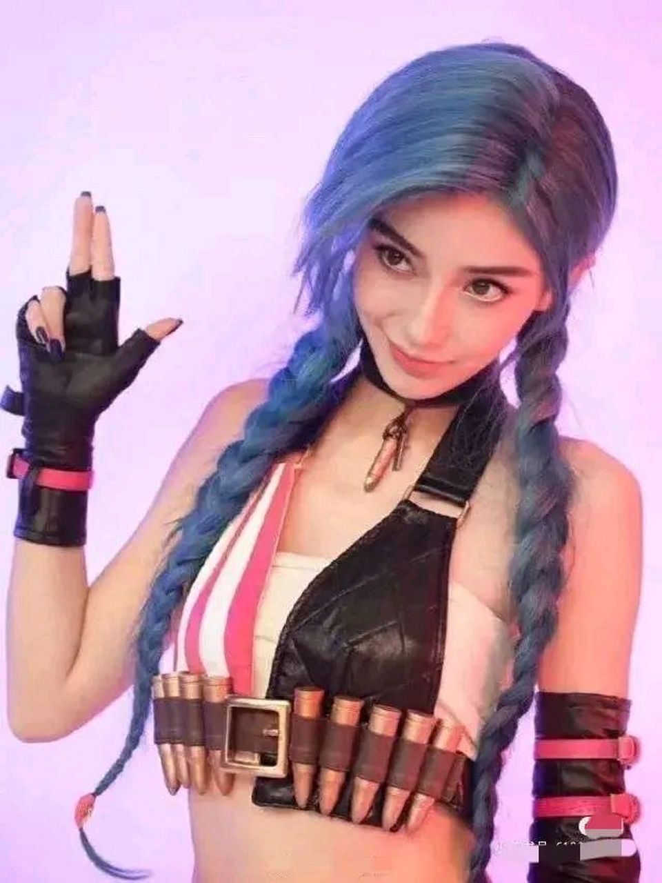 baby杨颖cos的金克丝太惊艳了,还原度太高了吧!