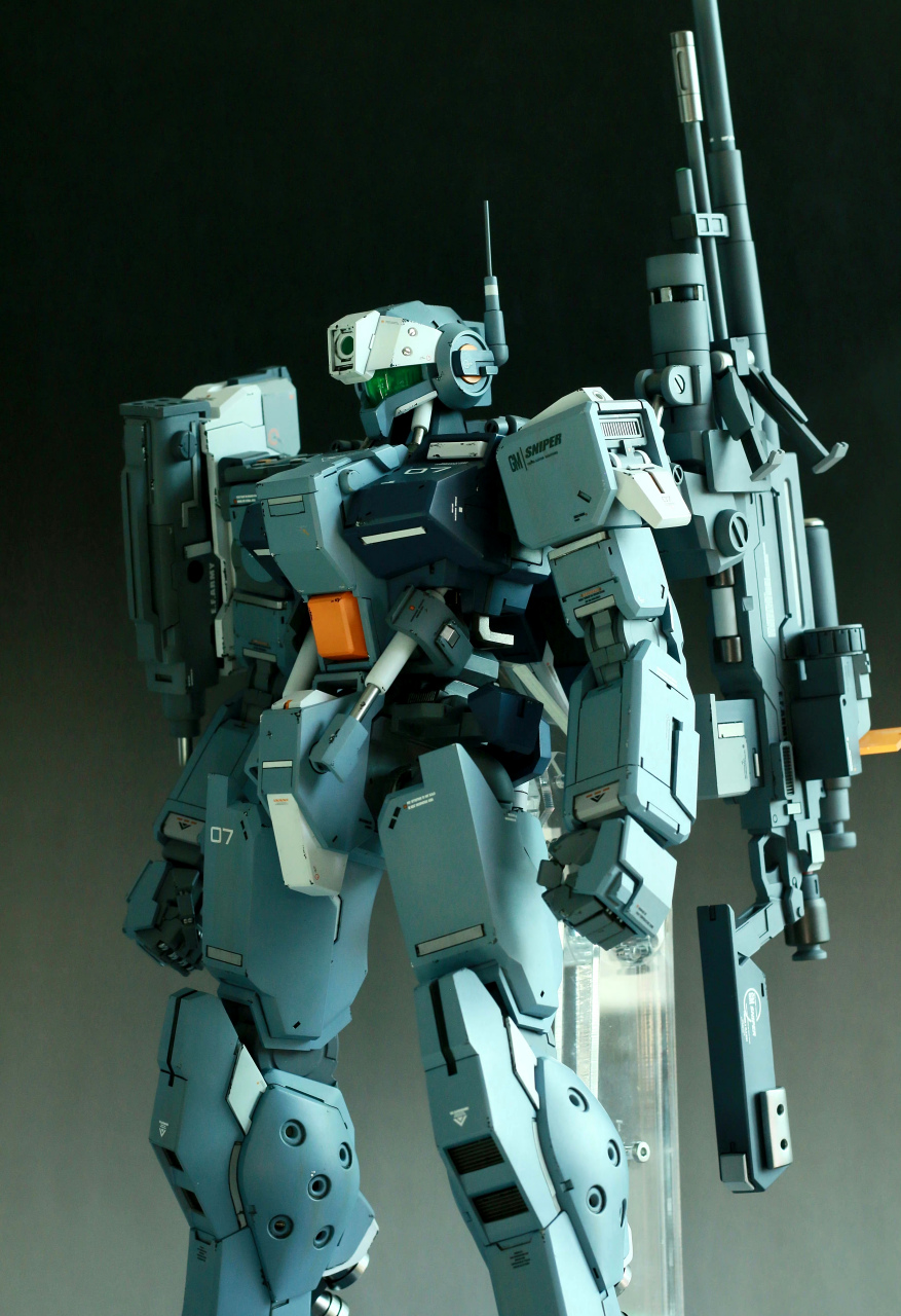 模型欣赏:机动战士高达 1/60 狙击吉姆,by 小白的模型世界.