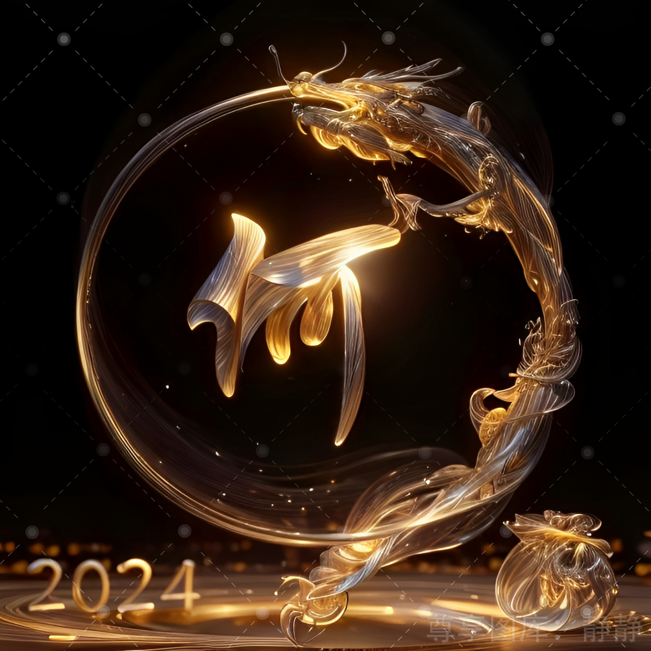 2024龙年头像 vx小程序搜索 尊享图库 输入口令  3827 领取