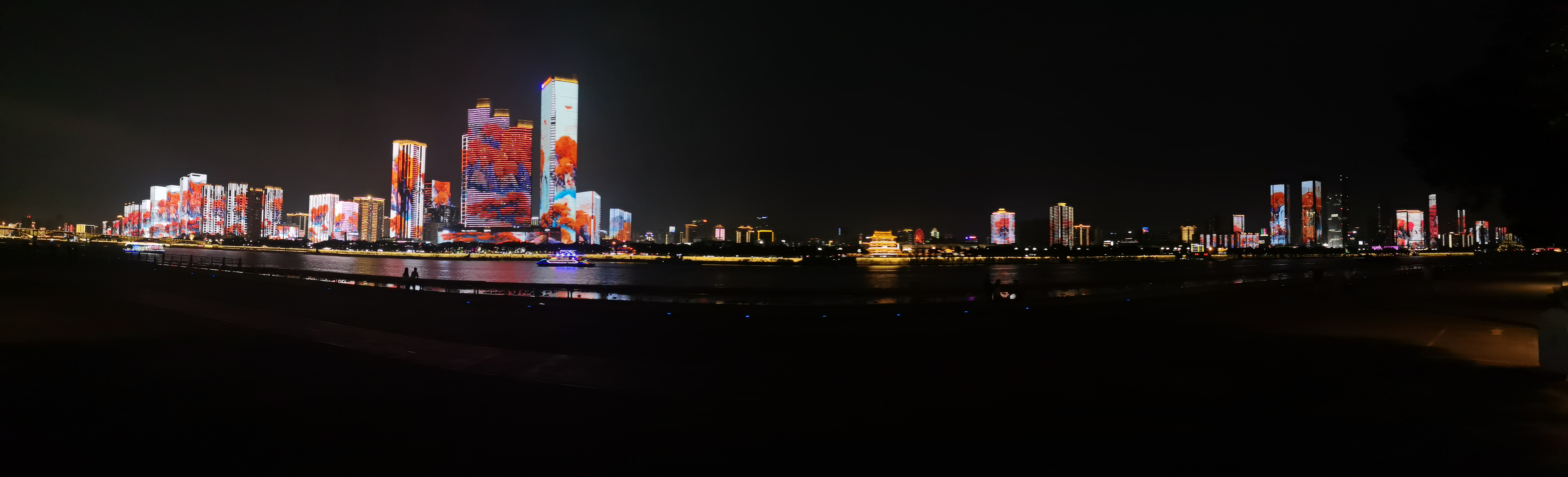 长沙夜景照片真实图片
