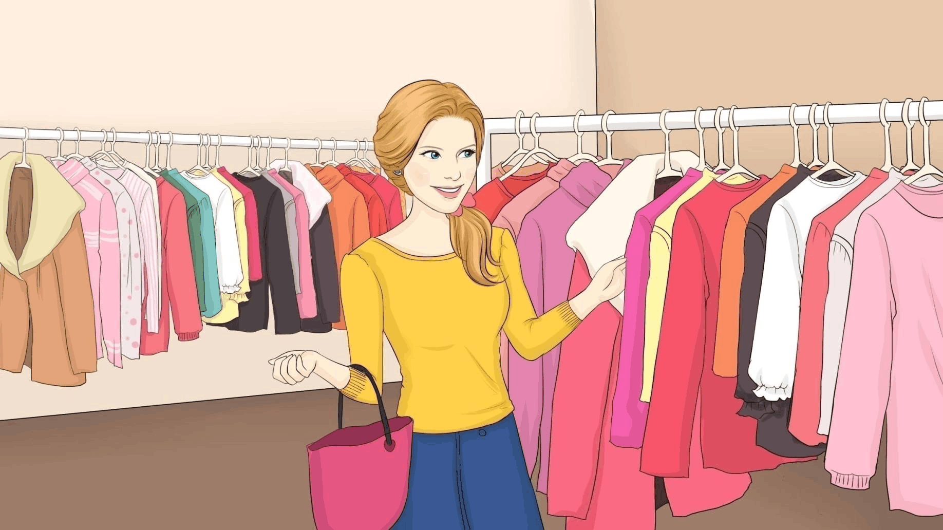 春意盎然,我的心早已蠢蠢欲动,又可以买我喜欢的新款春装了.