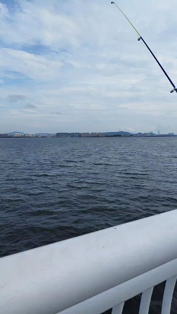 美丽的海滨城市厦门 ,大海,蓝天白云,垂钓,游玩