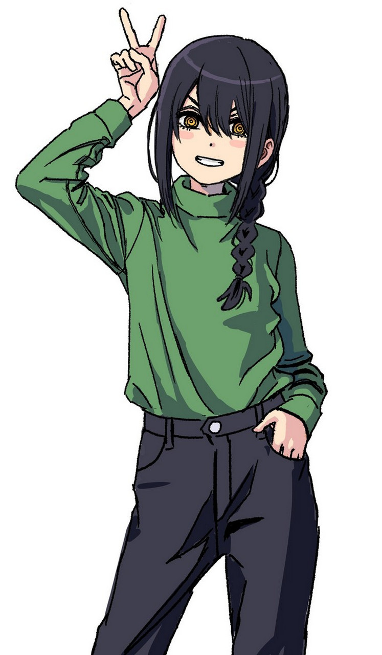 那由多要上学  画师:shiren #电锯人# #插画# #同人