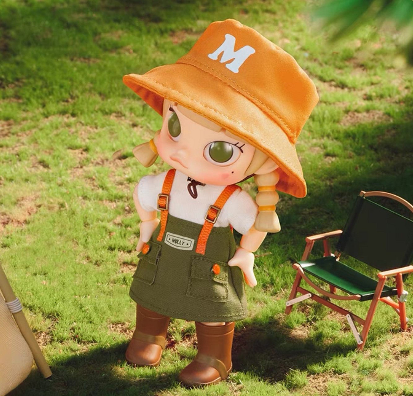 popmart 泡泡玛特 molly露营计划可动人偶可爱娃娃礼物潮流玩具!