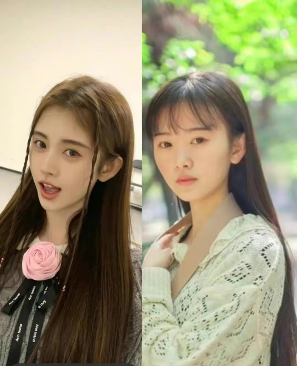 网友:鞠婧祎刚出道时的照片,你们觉得美差感大吗?
