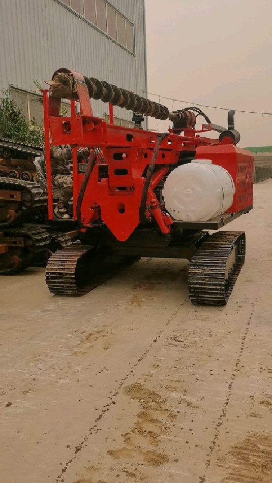 液压光伏钻机 电动光伏钻机 爬山虎钻机-度小视