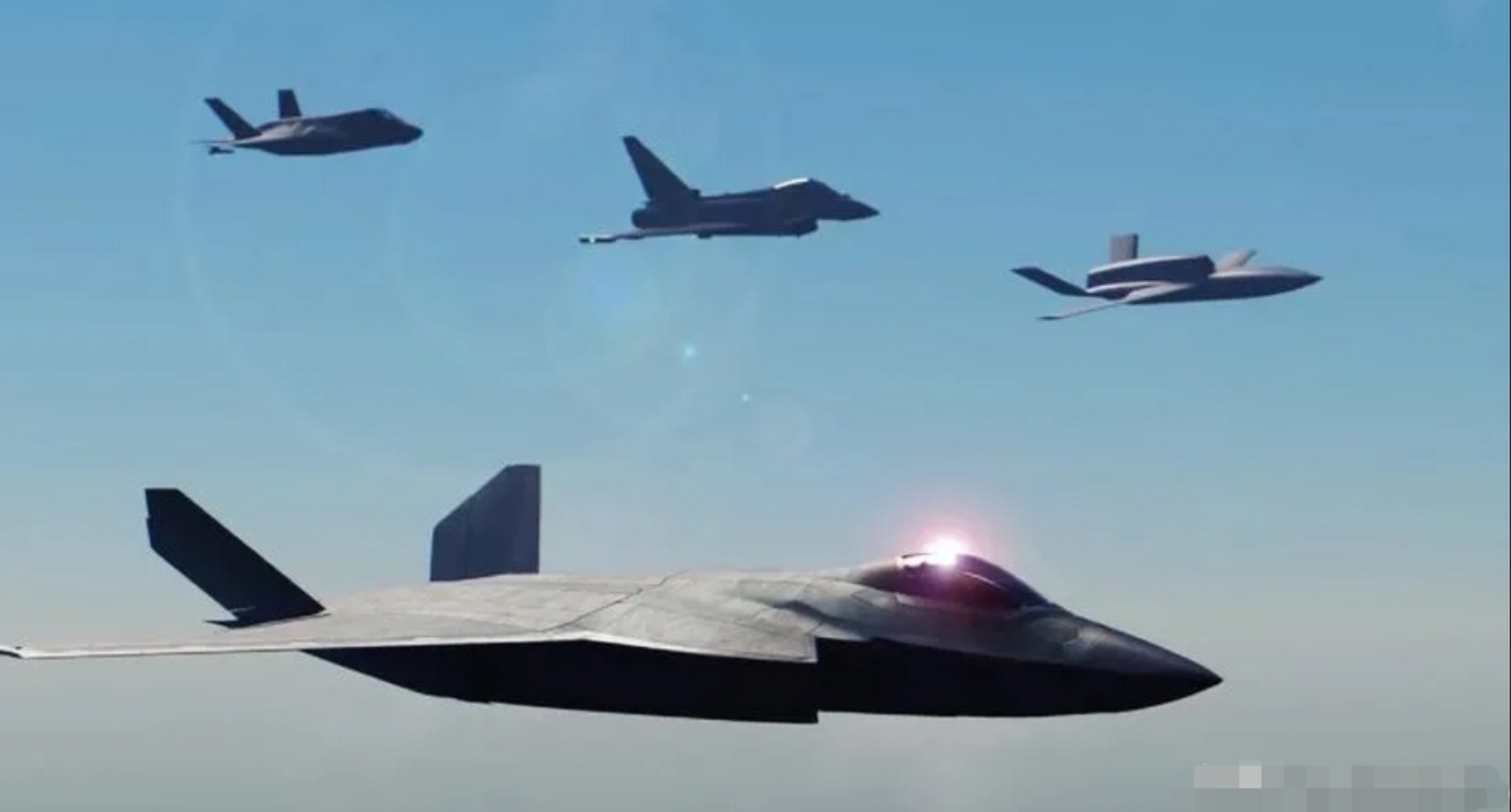 英国谓第6代"暴风雨"战斗机外形上居然开始酷似美国f-22隐身战斗机