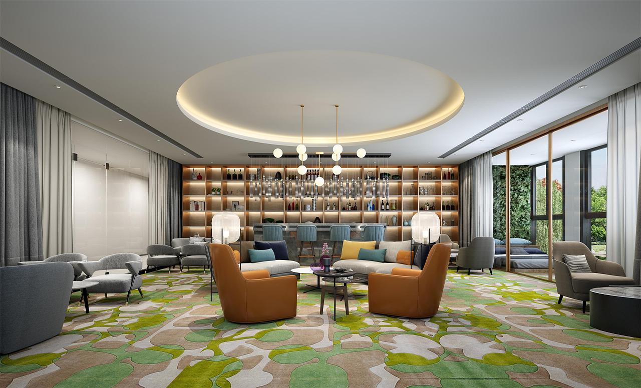 洽谈区效果图设计的特色和创意