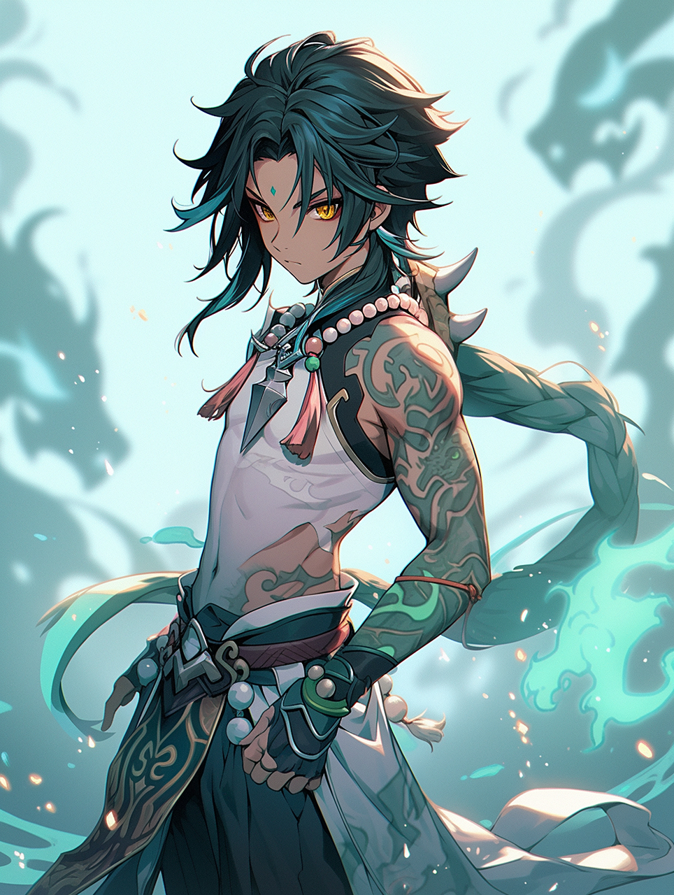 魈#原神# #三眼五显仙人