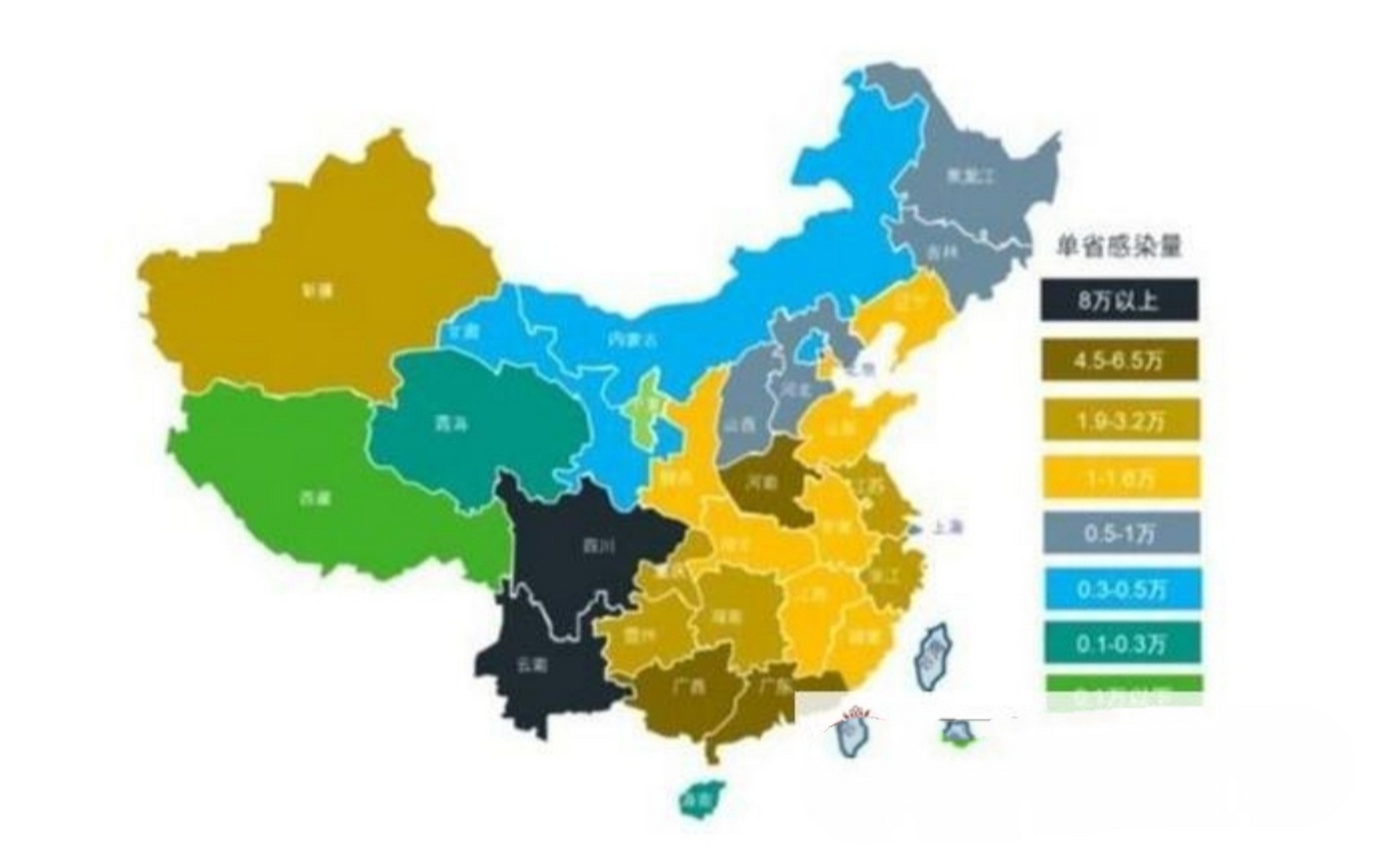 2022年全国各省艾滋病人数统计,艾滋病属于一种慢性免疫缺乏性传染病