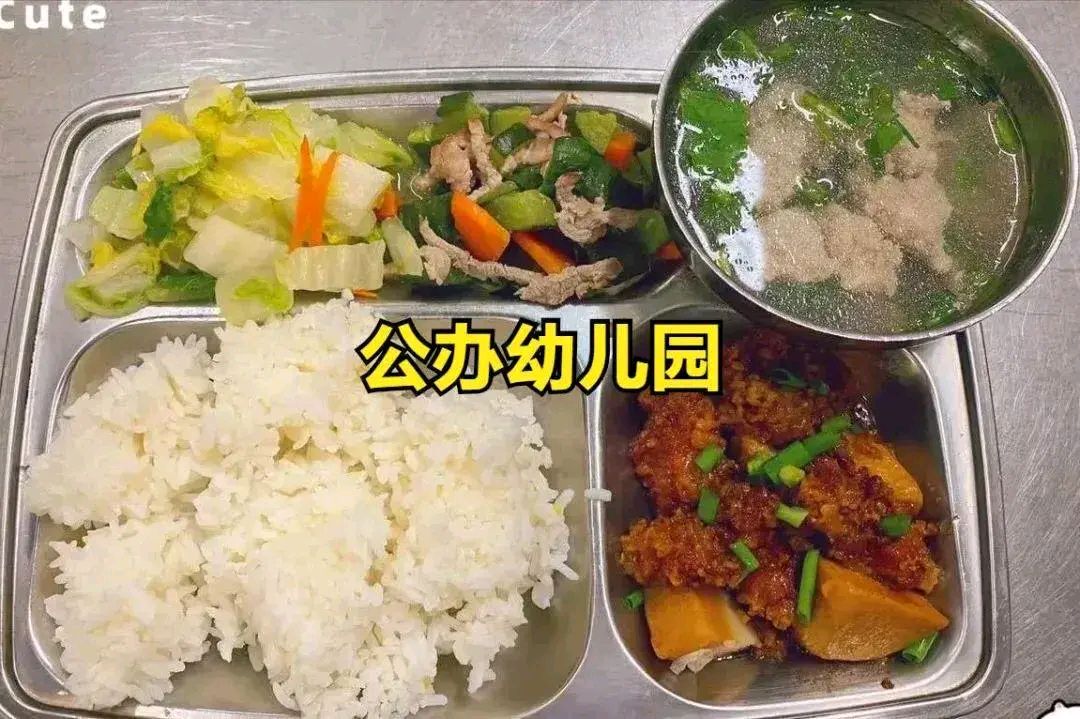 公立幼儿园和私立幼儿园伙食对比,差距大到让人咋舌!