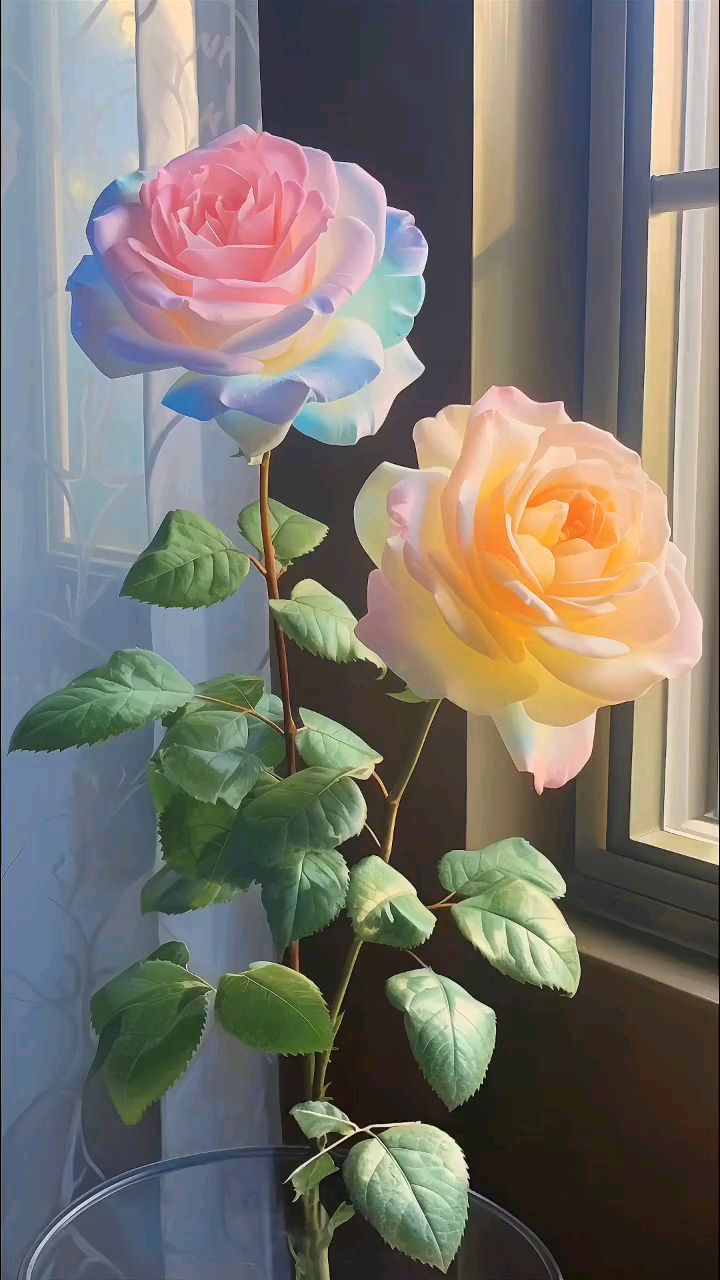 七色花[话题]# #好看的花儿一定要分享给你[话题]