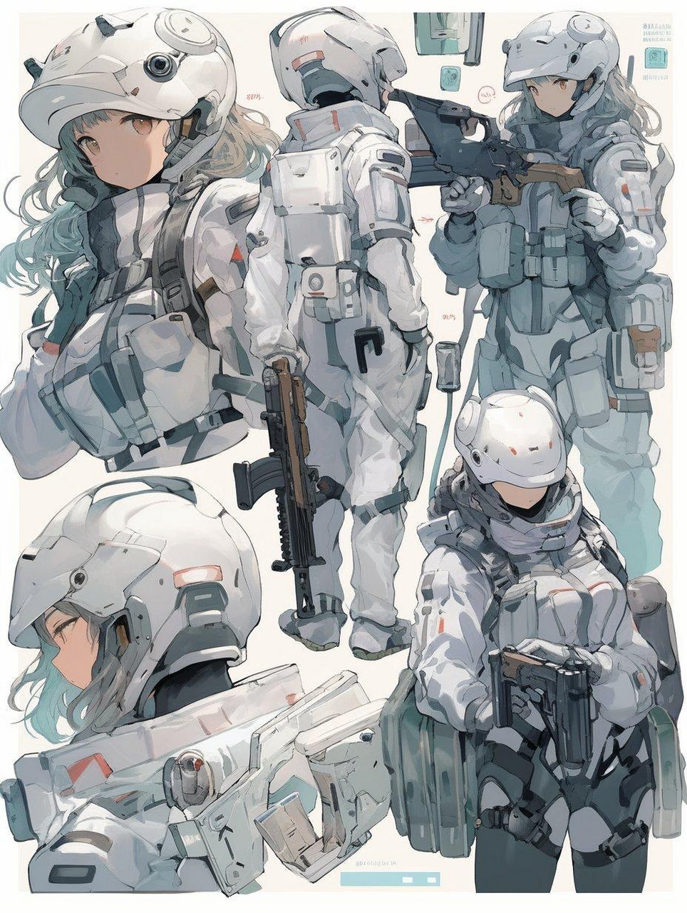 未来科技与机甲少女