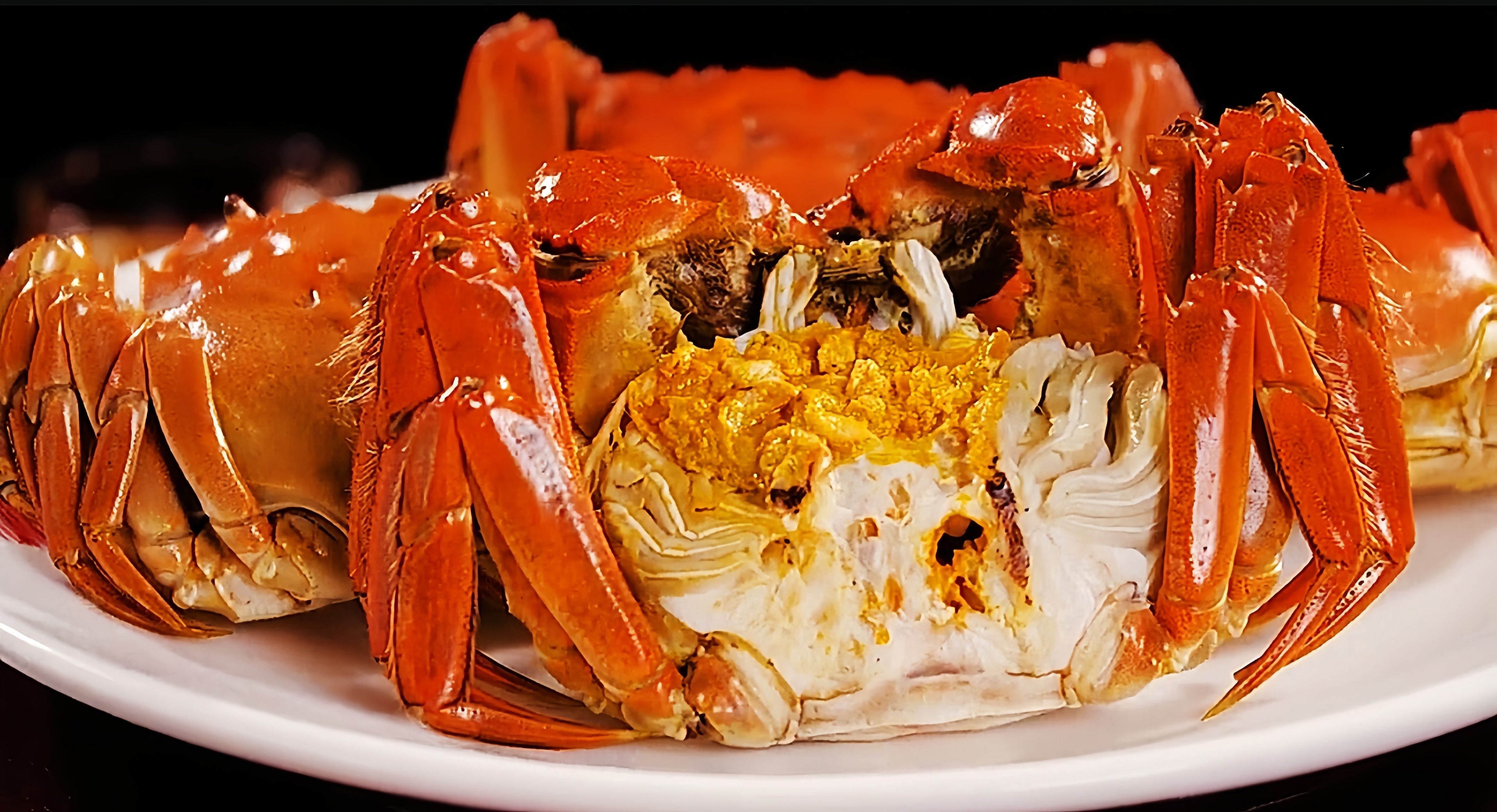 家庭版清蒸螃蟹,满满的蟹黄美味佳肴