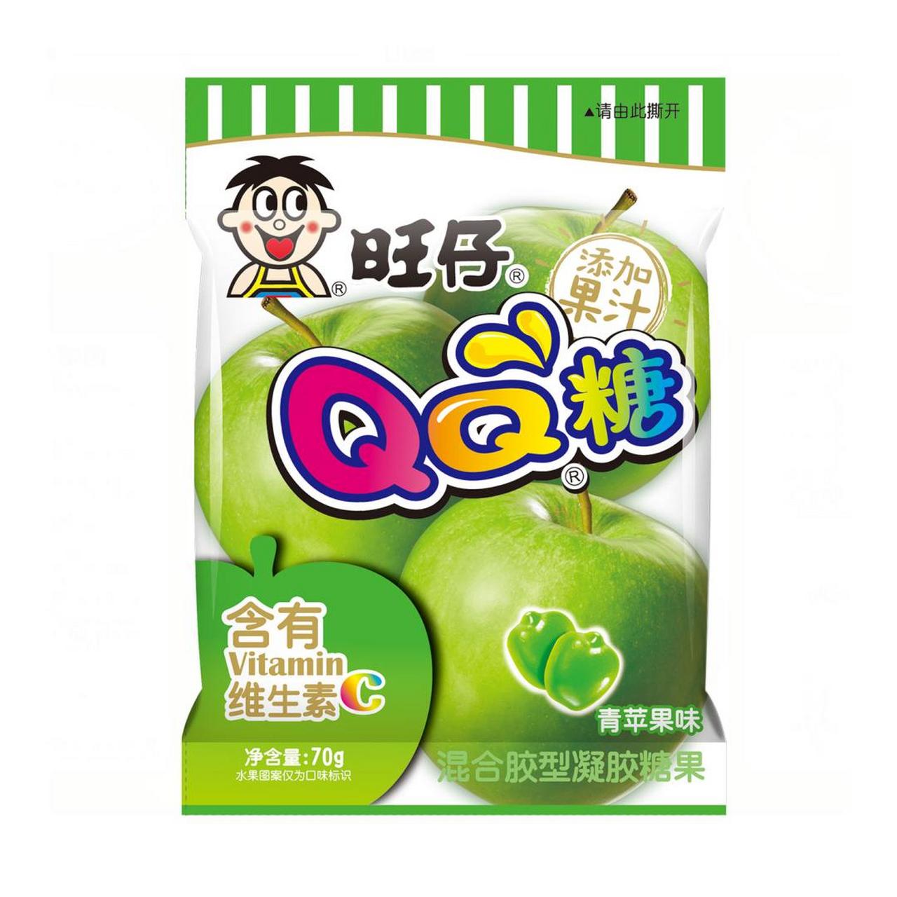 旺仔qq糖是一种非常受欢迎的小零食,它有着软糯的口感和丰富的口味