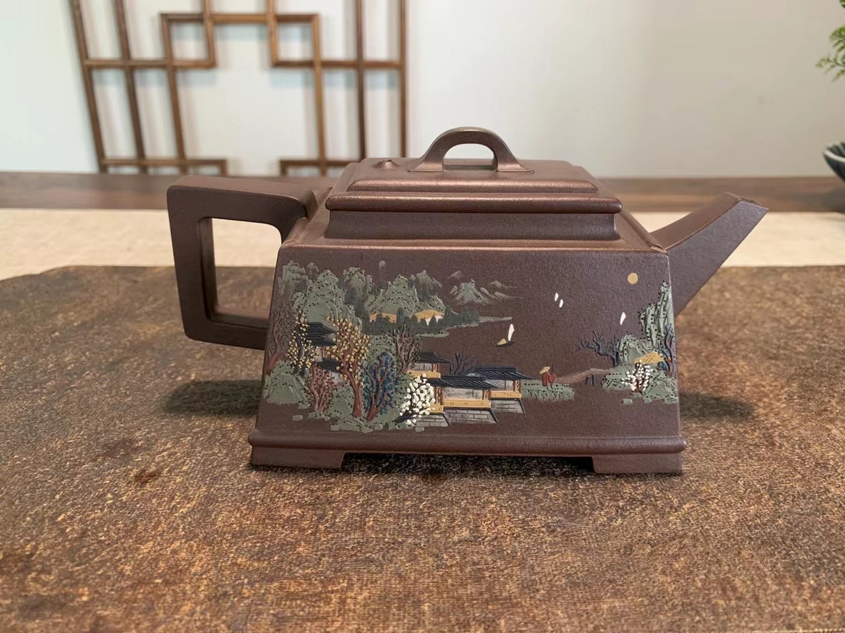 紫砂壶# #全手工#  【仕方壶】原矿铁砂泥  430cc 研究员级高工