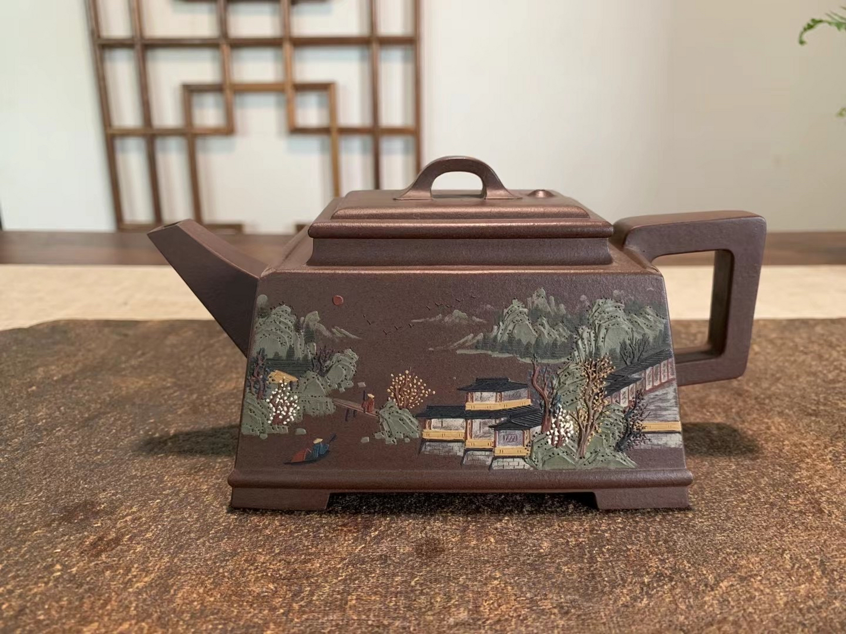 紫砂壶# #全手工#  【仕方壶】原矿铁砂泥  430cc 研究员级高工