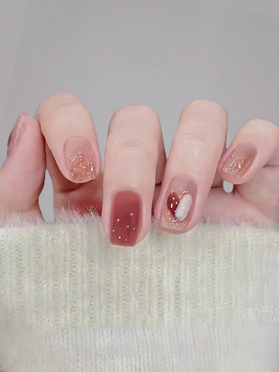 百度秋冬打卡挑战赛# 冬天永远最爱枫叶红,怎么都好看!气质美甲