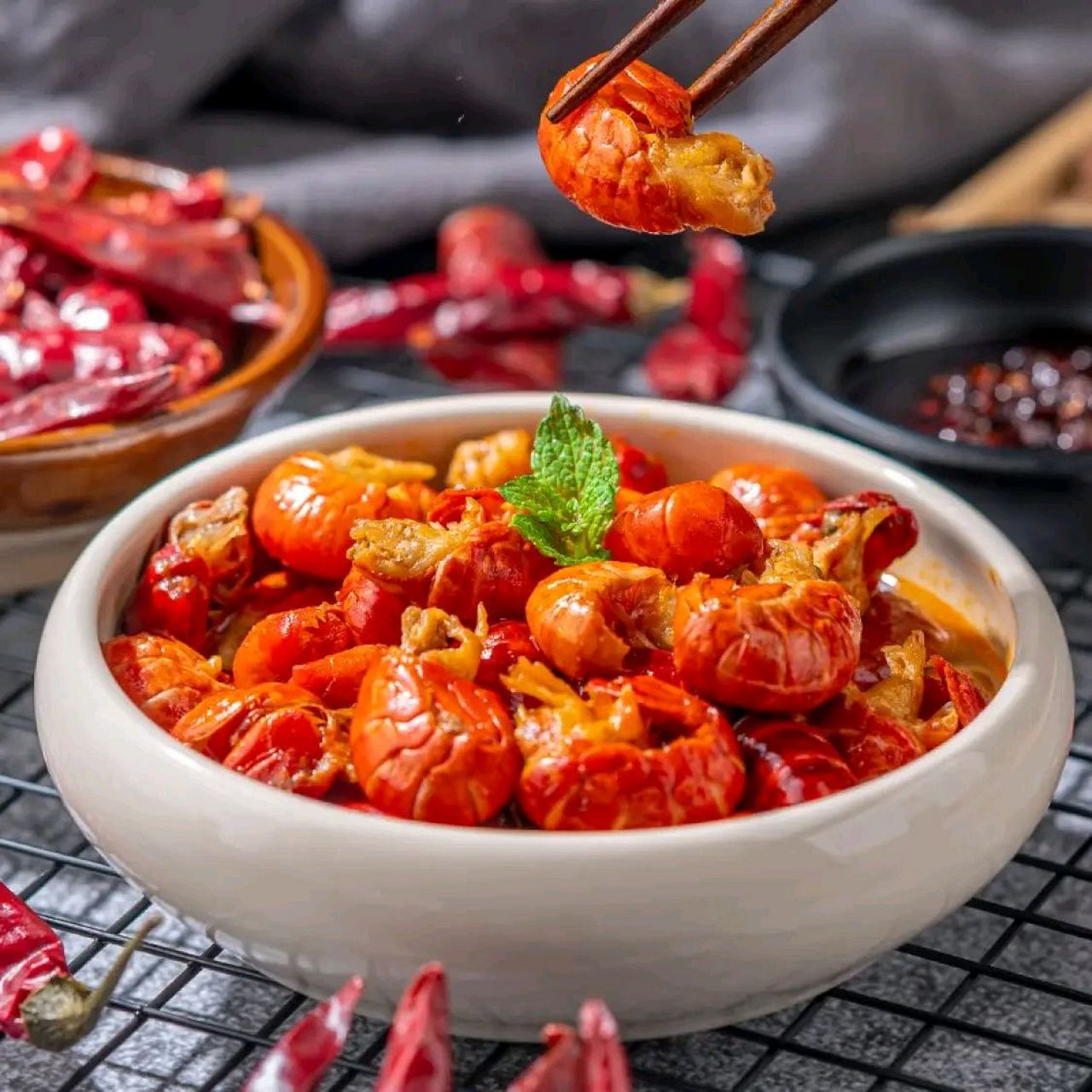 ——这个好吃——  蟹家长 麻辣小龙虾尾鲜活冻虾尾熟食 100克/袋*7袋