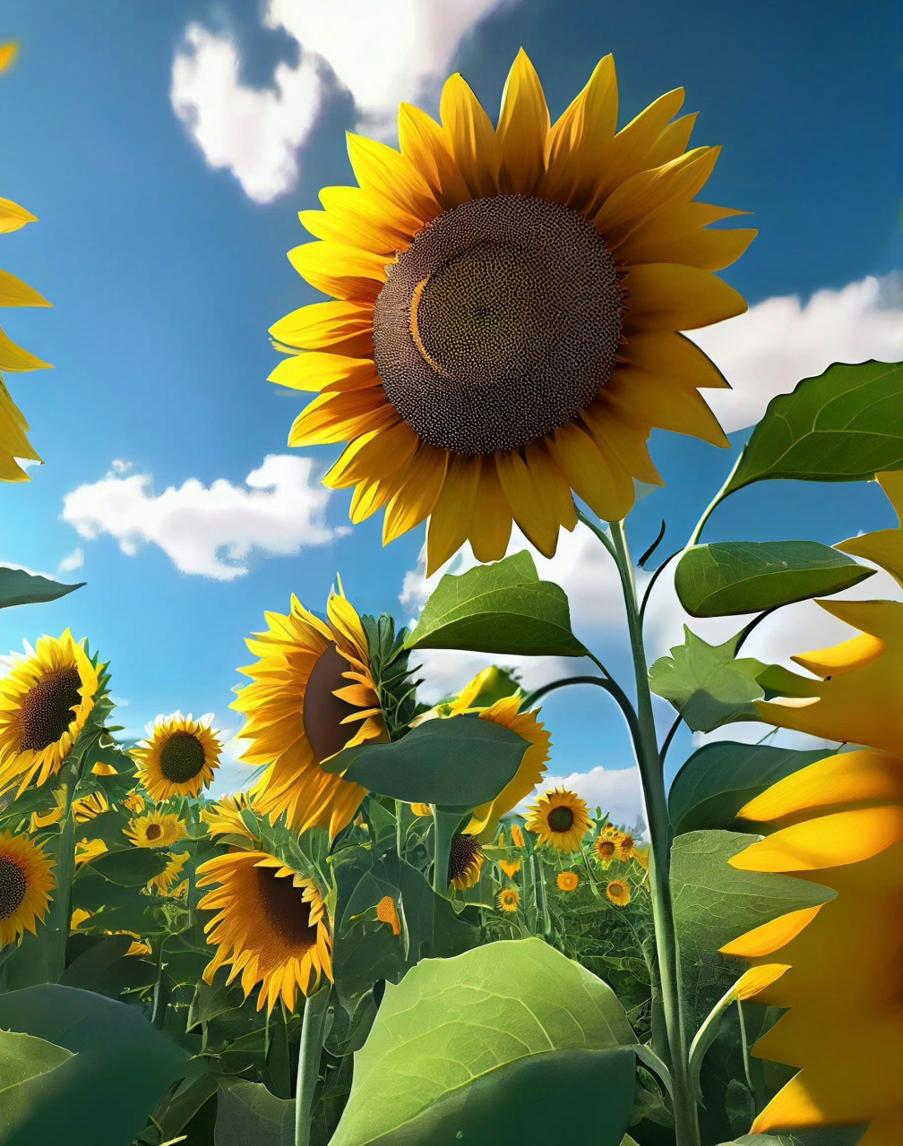 向日葵的花语:忠诚,向日葵一生只追随太阳,不会被外界所蒙蔽94 67