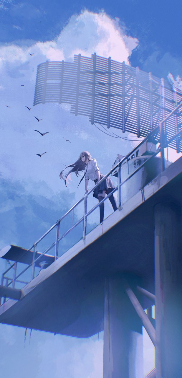 黄昏与清晨#二次元#  画师:erospanda